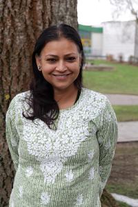 Portrait of Priyanka Jha, scholar of political science and feminist philosophy.